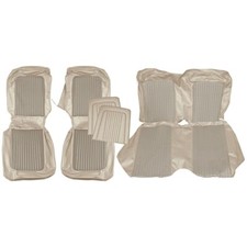 1968 Ford Mustang Coupe Standard Parchment Complete Seat Upholstery Front Rear