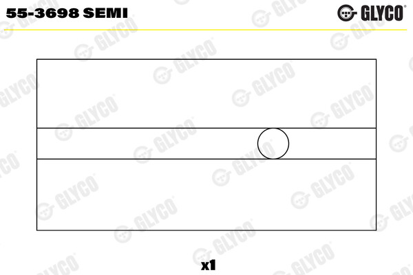 Glyco 55-3698 Semi Lagerbuchse, Pleuel For ARO Audi Audi (Faw) Donkervoort Seat-image
