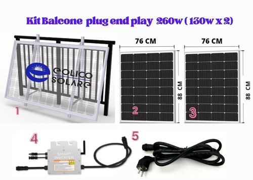 kit fotovoltaico da Balcone varie potenze - Foto 5 di 12