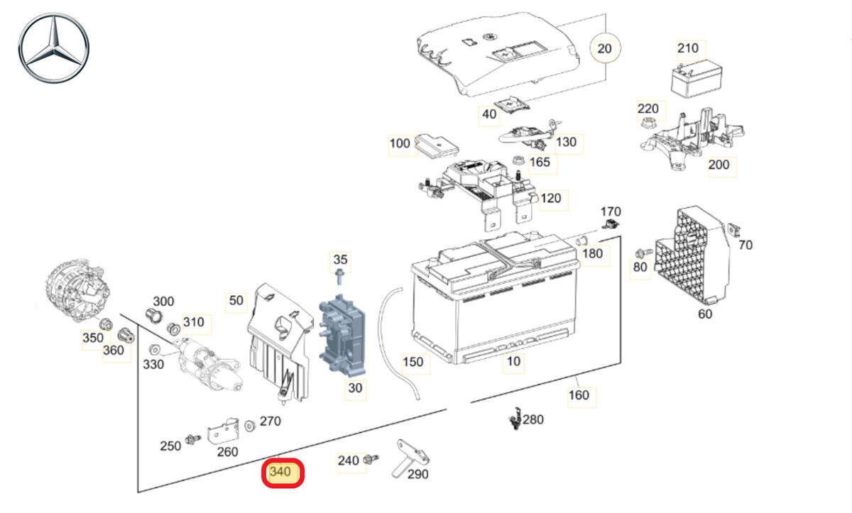 Original Mercedes-Benz A1775406500 Electric Cable Set W177 C118  