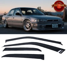 Out-Channel Window Visor Sun Vent Rain Wind Guard Shade For 90-93 Accord Sedan