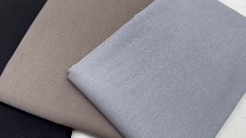 Classic Linen Cotton Blend Plain Fabric Home Decor - 140cm Wide - Dark Beige - Video 1 of 1