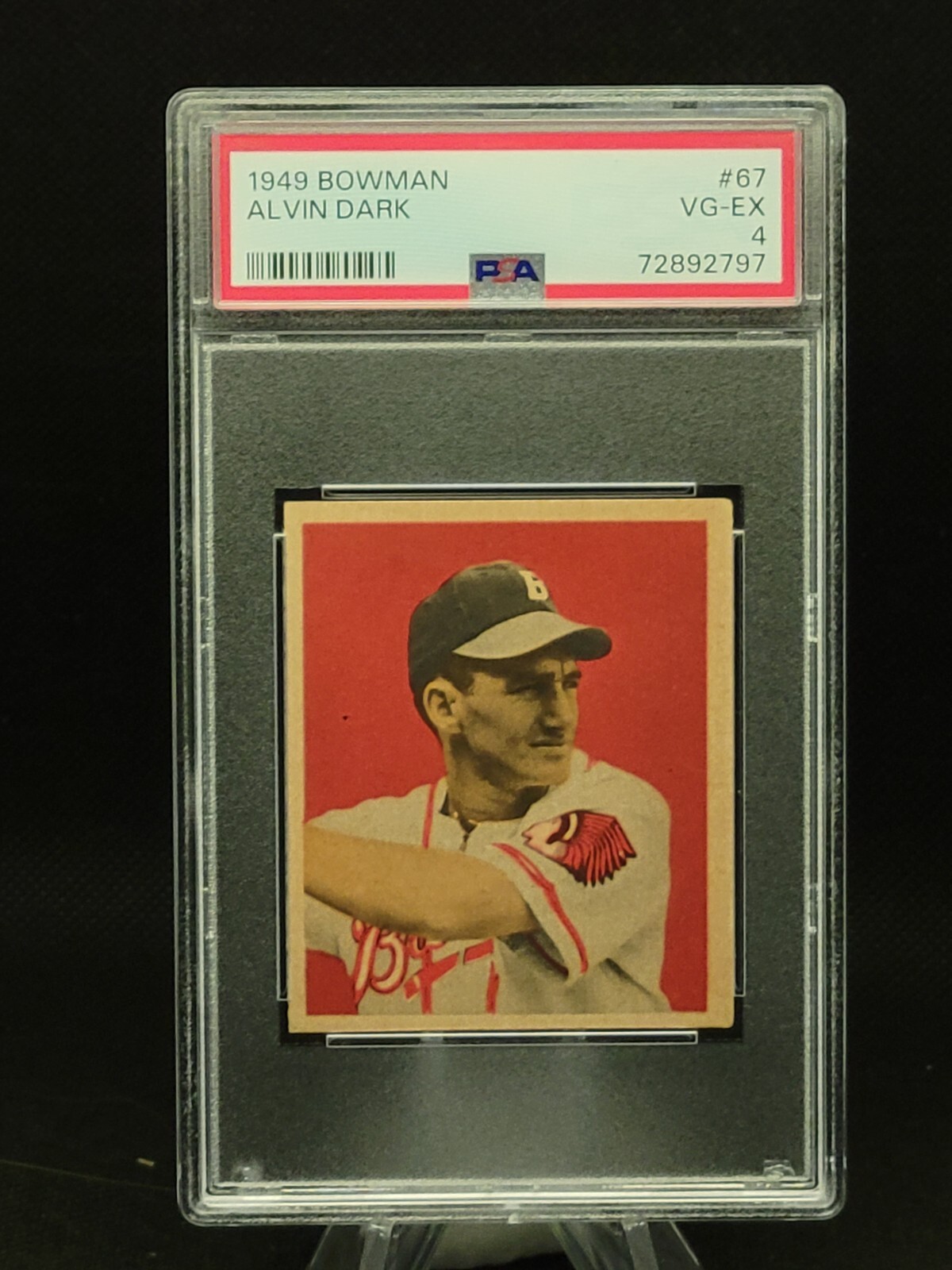 1949 Bowman 67 Alvin Dark PSA 4