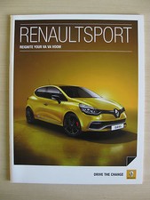 Renaultsport Megane 265, Clio 200 Turbo & Clio GT UK Sales Brochure (Jan 2015).