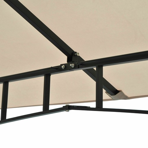 10' x 10' Steel Garden Gazebo Outdoor Patio Porch Canopy with Mosquito Netting - Picture 10 of 10