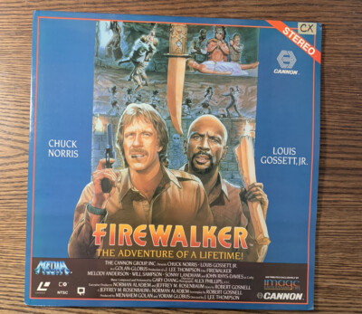 Firewalker (Laserdisc,1986) Chuck Norris Lou Gossett Jr. Cannon Tested