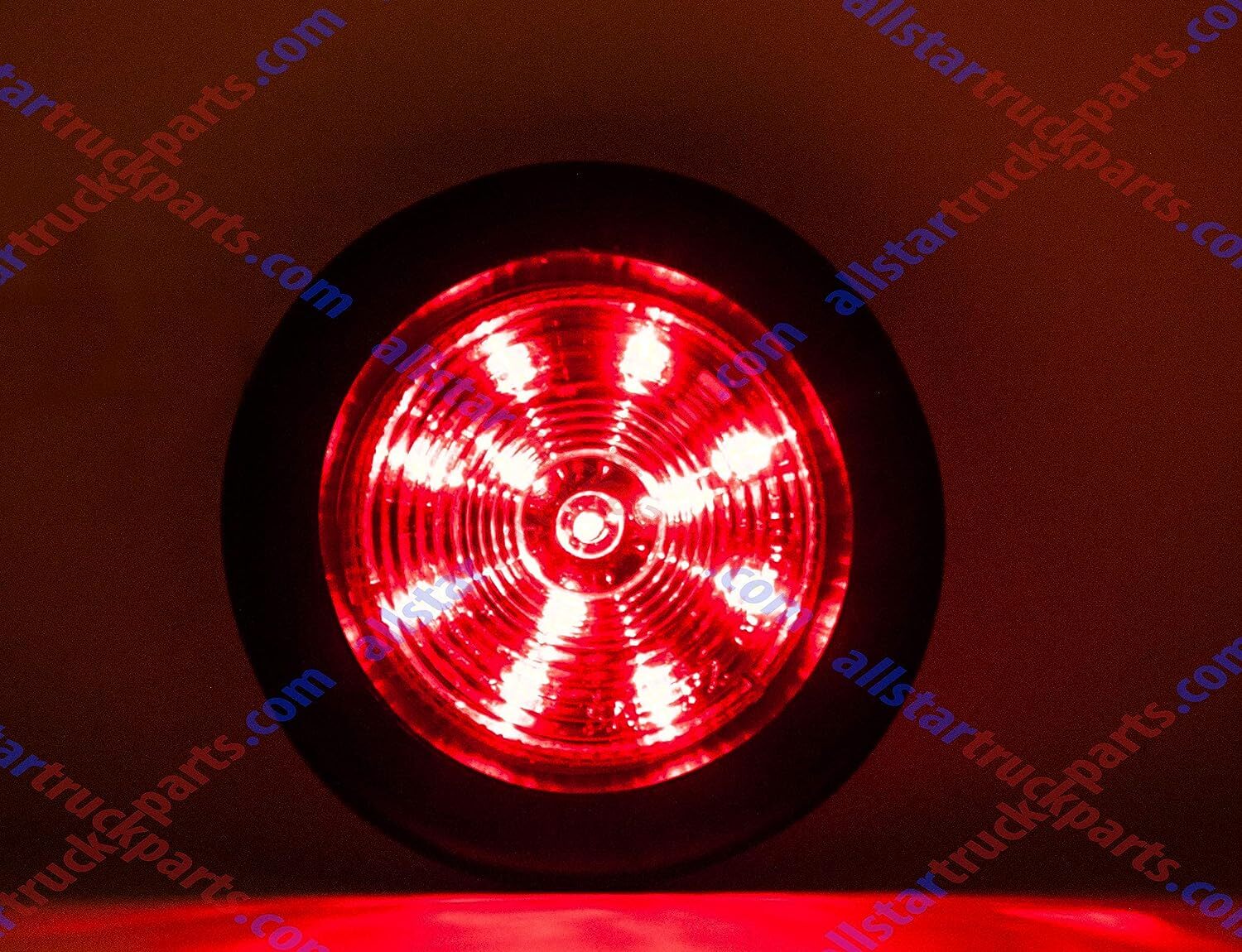 2.5" Round 12 LED Light Truck Trailer Side Marker Clearance Kit 2 Red & 2 Amber eBay