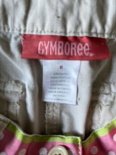 Gymboree Girls Size 8 Khaki Shorts with Belt Adjustable Waist - Picture 6 of 8