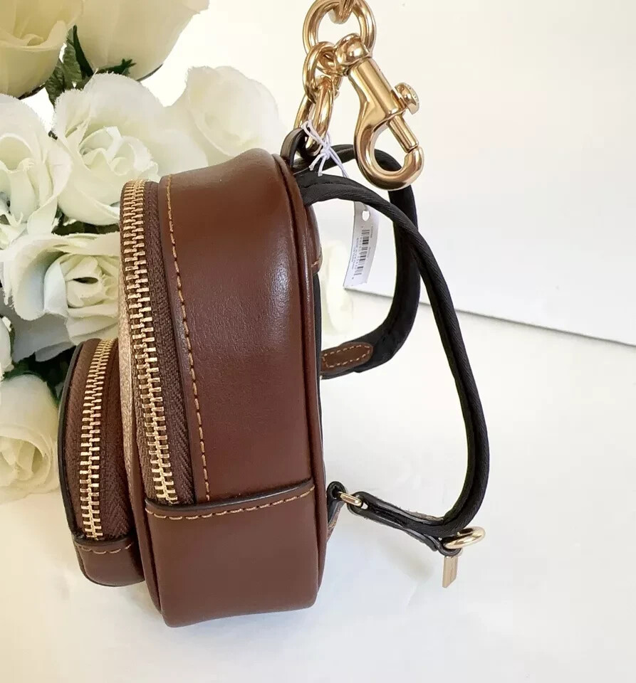 [COACH] シグネチャー ミニ ノリータ バッグチャーム CG761 COACH CG761 MINI NOLITA BAG CHARM IN SIGNATURE CANVAS – Just