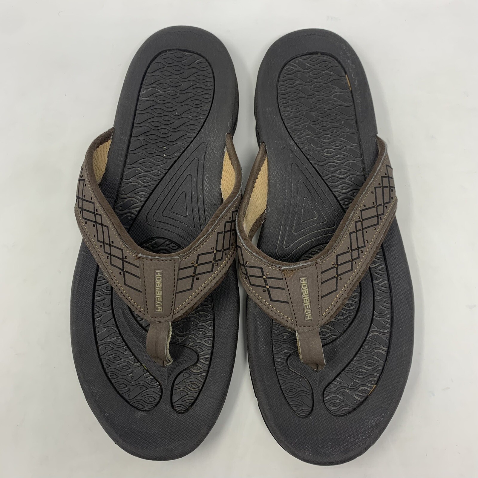Sport Flip Flops Casual Sandals Brown 