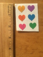 1984 Mrs Grossmans Opal Heart Vintage Stickers