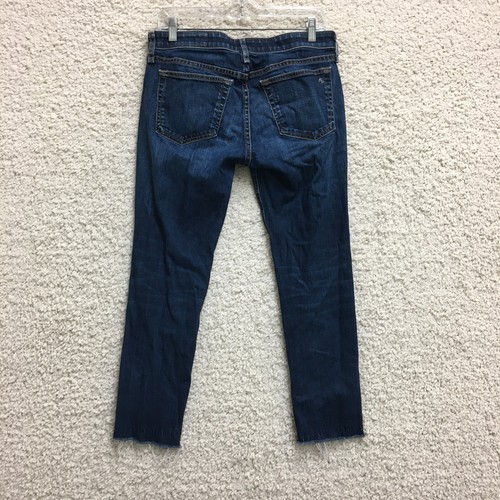 Rag & Bone Jeans 27 (Fits 29) Womens Blue Denim Skinny Raw Hem Medium Wash - Picture 6 of 15