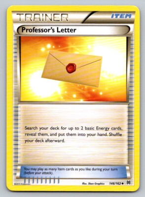 professor's letter pokemon card Professor's Letter 123/146 main image 1