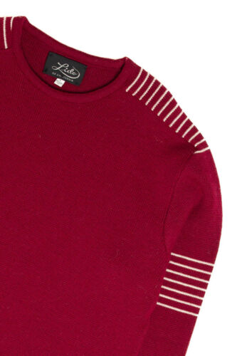 Burgundy Striped Sweater - image 1
