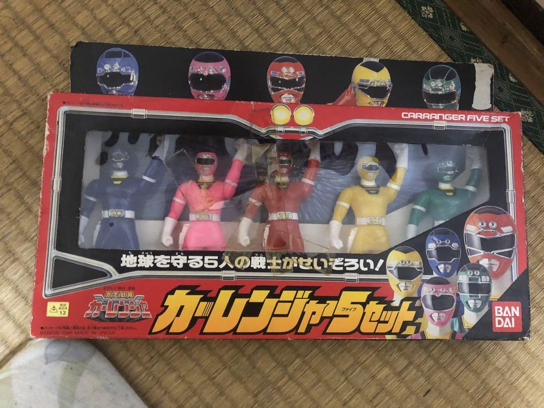 Power Rangers TURBO Carranger soft vinyl action figure 5set BANDAI 