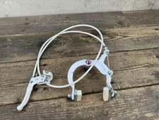 Lee Chi Bmx Rear Brake Set White Lever Cable Caliper Vintage Old School Bmx