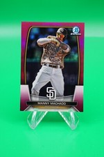 2023 Bowman Chrome Base Fuchsia Refractor SP /299 #73 Manny Machado R6220J