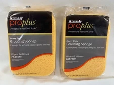 2 Heavy Duty Pro plus Grouting Sponge Wipes & Rinses Faster
