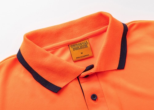 2 3 5 PACK HI VIS POLO SHIRT ARM PANEL PIPING WORK WEAR COOL DRY SHORT SLEEVE - Picture 19 of 24