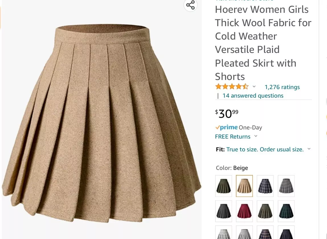 Hoerev mini pleated skirt top
