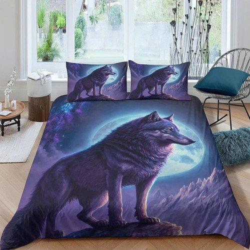 Duvet Cover Set For Single Double Super King Size Bed, 3D Printed