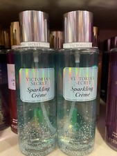 2 VICTORIA S SECRET SPARKLING CREME FRAGRANCE BODY MIST SPRAY SPLASH 8.4 oz