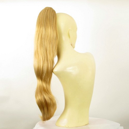 Hairpiece ponytail long 27.56 light blonde golden 5/lg26 peruk - Picture 4 of 7