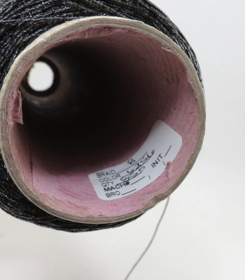 Kreinik Metallic Fusible Iron-on Thread Chocolate #6256 -#8 Braid 520M - Image 2 of 3