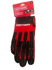 Craftsman Impact Work Gloves Size L Black/Red...