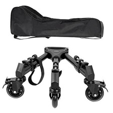 Universal Photography Tripod Dolly, Heavy Duty with 3" Rubber 33lbs Capacity
