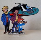 Silhouette Khena et le Scrameustache 14 cm En Bois