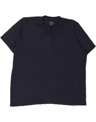 L.L.BEAN Herren Traditional Fit T-Shirt Oberteil 2XL Navy Blau Baumwolle CG04