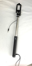 Selfie Stick Holder For Phone Extended Reach Audio Jack Cable Black