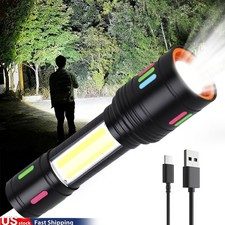 900000 Lumen Super Bright LED Tactical Flashlight Rechargeable LED Work Lights