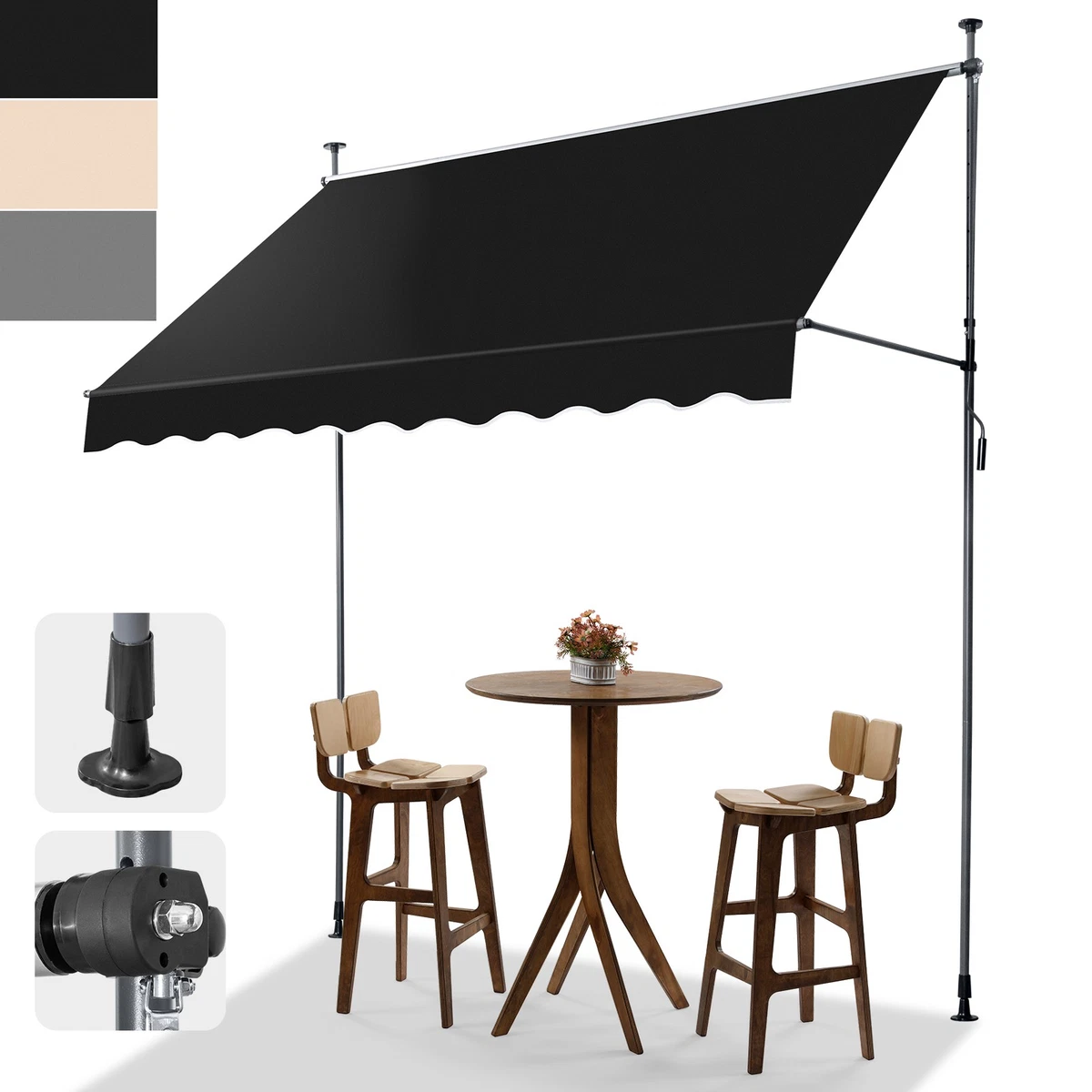 markise terrasse 6x3m PERGOLUX 102814618 Grösse:3m x 3m Camping Schlafsack Leicht Saison