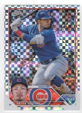 2023 Seiya Suzuki Topps Chrome Baseball X-Factor Refractor Cubs #168