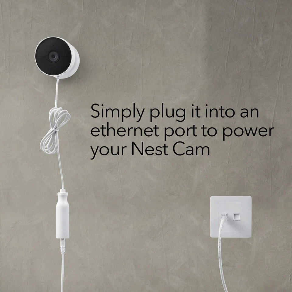 Adaptador Wasserstein PoE para Google Nest Cam Exterior o Interior, Batería Foto 4 de 4