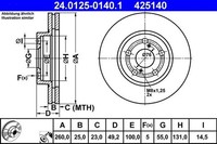 Bremsscheibe Vorderachse FüR Toyota Avensis Kombi Liftback