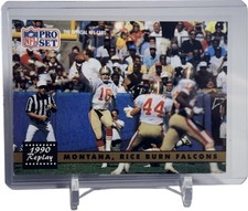 1991 Pro Set - 1990 Replay Joe Montana, Jerry Rice #329 for sale