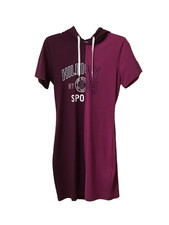Tommy Hilfiger Women's Dress Medium Two -Tone Purple “Sports  NY 85” Hooded New