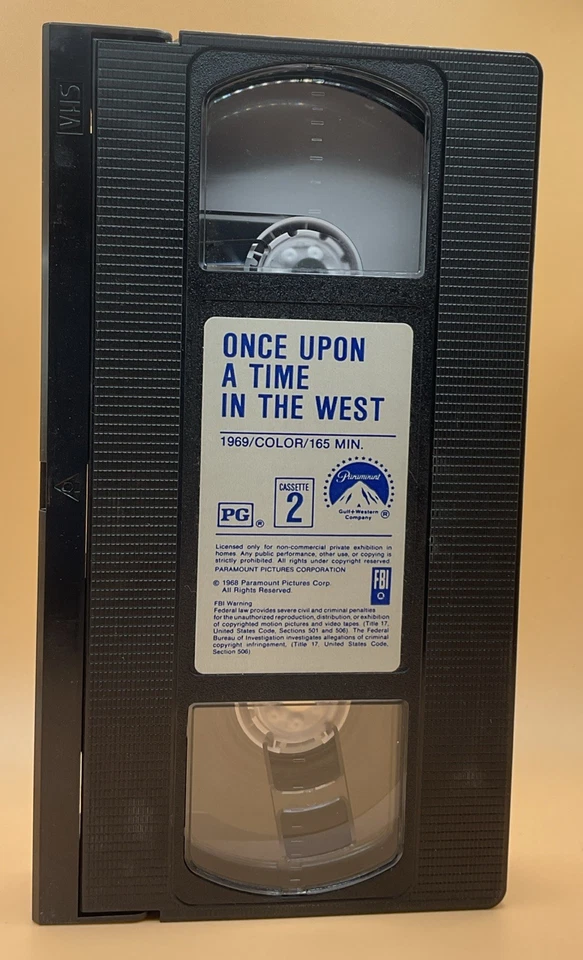 Once Upon A Time In The West VHS 1968, 1991 2 Tape Set **Buy 2 Get 1 Free** Foto 4 de 4