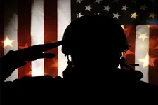 US MILITARY ARMY AIR FORCE SOLDIER STRETCHED CANVAS WALL ART READY TO HANG MC57