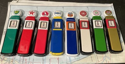 Vintage 1990's Franklin Mint Gas Pump Knives Lot of 8