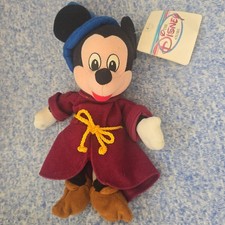 Disney Store 1990s Sorcerer Apprentice Mickey Mouse Plush Fantasia With Tag