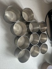 11x Stainless Steel Mousse/Pastry Rings Cake Mould Baking Tools