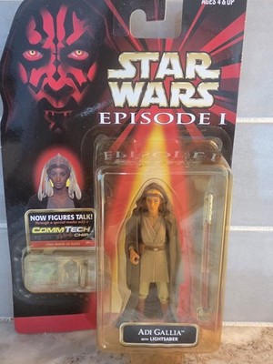 Hasbro Star Wars The Phantom Menace Adi Gallia Jedi Knight mit CommTech Chip 1999