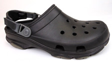 Crocs Iconic Comfort Clogs Black Adjustable Strap Men's Size 11.0 M,