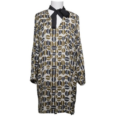 Zara Basic, Kleid, Größe: XL, Grün/Schwarz/Weiß, Print, Damen #cNn