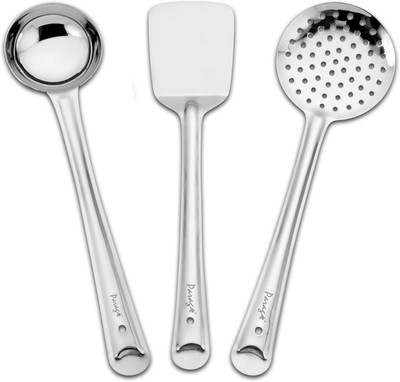 Parage 3 Pieces Stainless Steel Kitchen Tools Set for Cooking and Silver 
