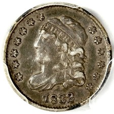 PCGS XF45 1832 CAPPED BUST HALF DIME